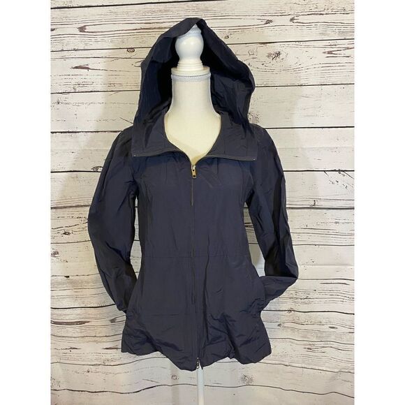 Eileen Fisher Navy Windbreaker Size XS - Picture 1 of 11